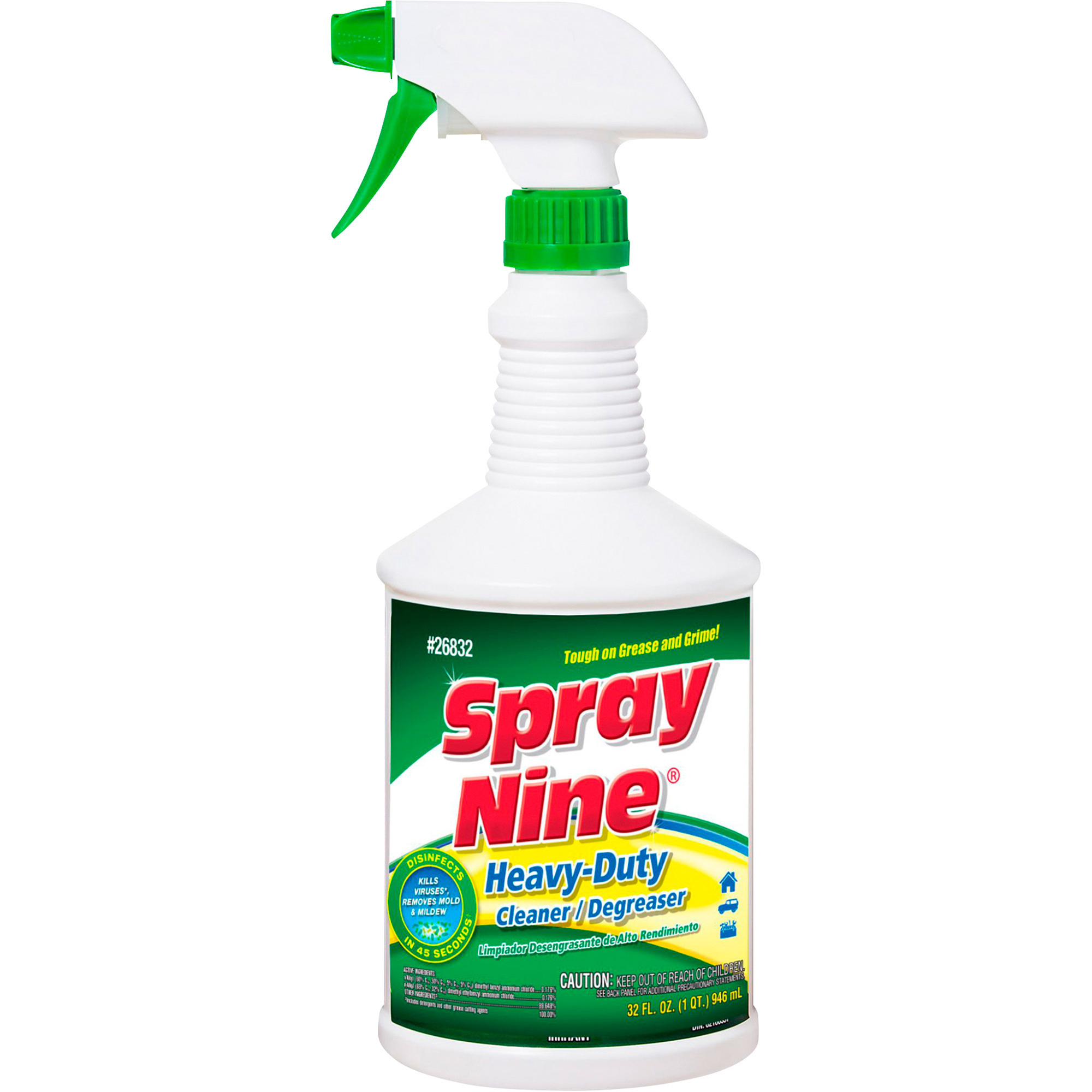 Permatex Cleaner and Disinfectant, Spray Nine, 32 Oz. Model# PERM26832